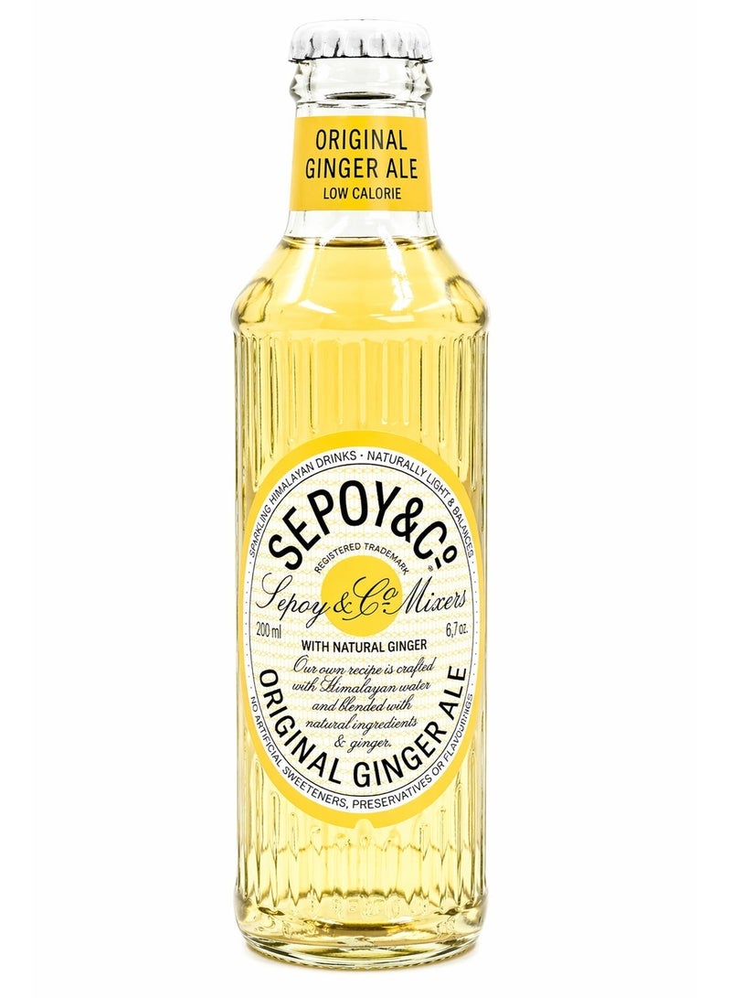 Sepoy & Co Original Ginger Ale Low Calorie Soft Drink 200 ml Pack of 4 - Image 2