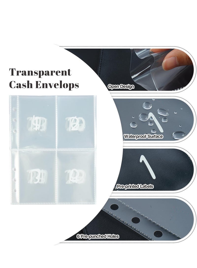 SYOSI 100 Envelopes Money Saving Challenge Binder, A5 Savings Challenges Book with Envelopes, Easy and Fun Way to Save $5,050, Money Savings Challenges Binder Valentines Gift Saving Money Binder - Image 4