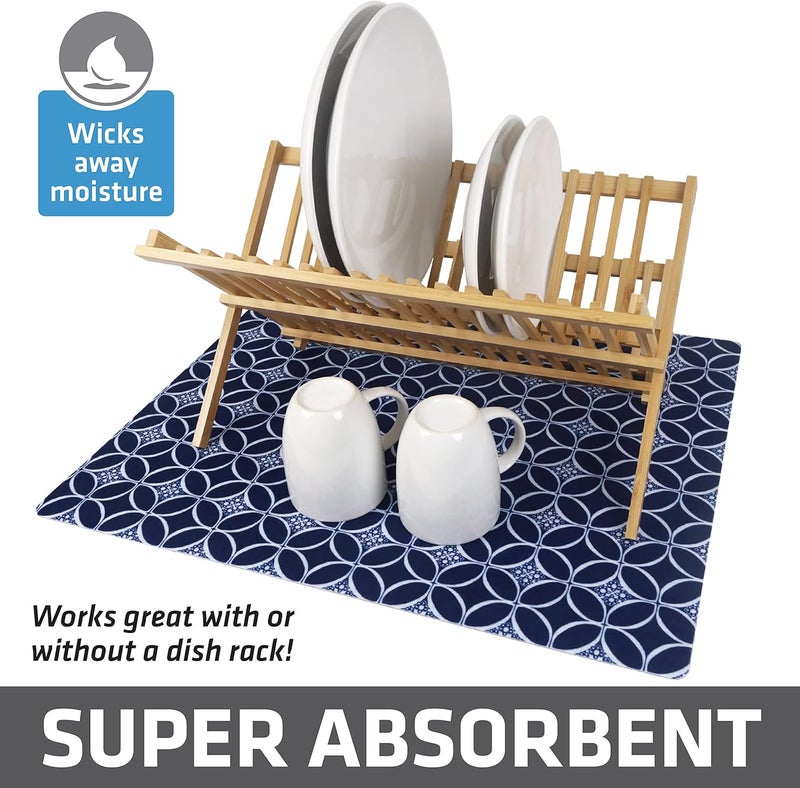 Drymate XL Dish Drying Mat - Indigo - Image 2
