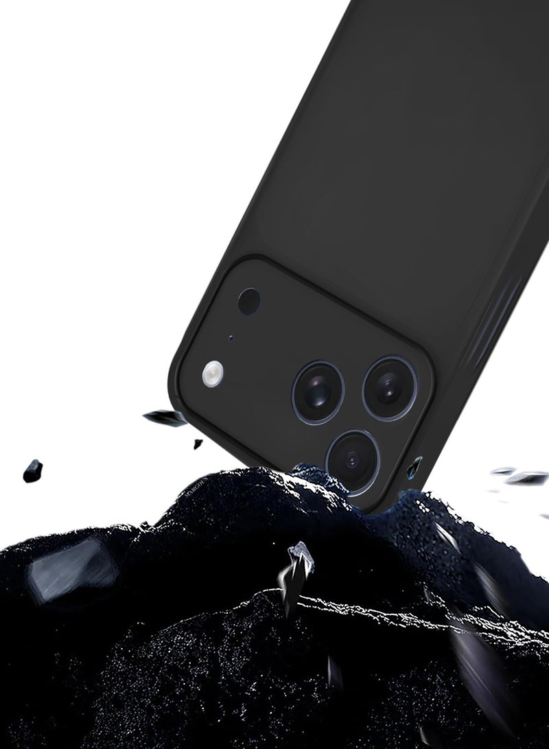 Ultra Thin Case for iPhone 17 Pro - 0.3mm Matte Case Cover Air Skin Series Feather-Light Frosted Protective Back Cover - Black - Image 4