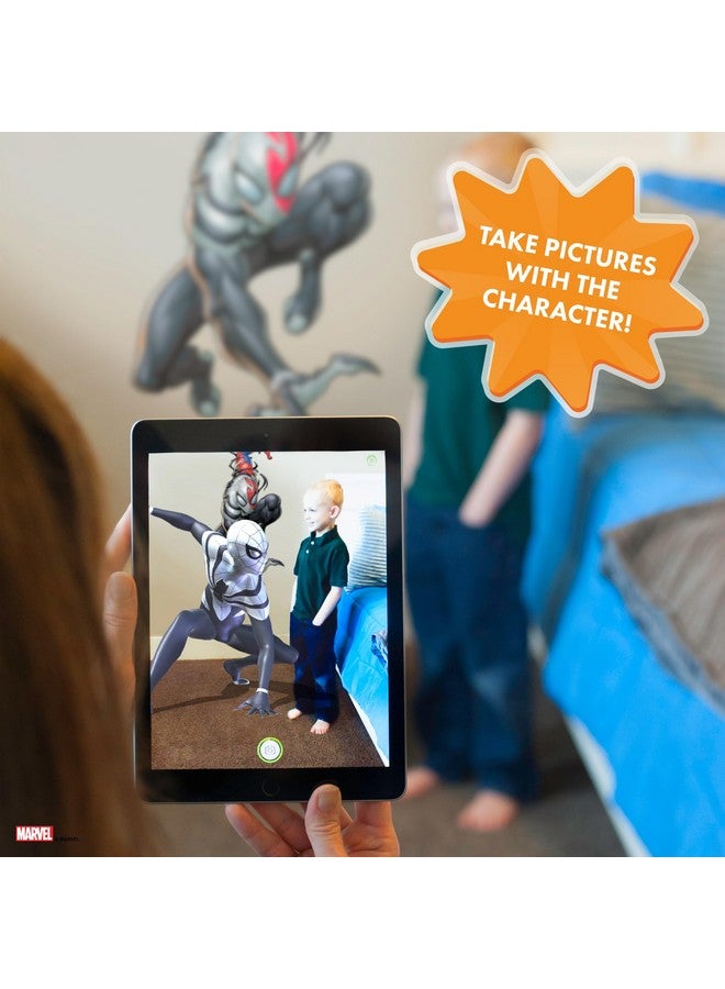 Wall Palz Marvel Venomized Spider-Man Wall Decals - Spider-Man Wall Decal - with 3D Augmented Reality Interaction - 27" Tall Venom Symbiote Peel and Stick Room Decor - Image 5
