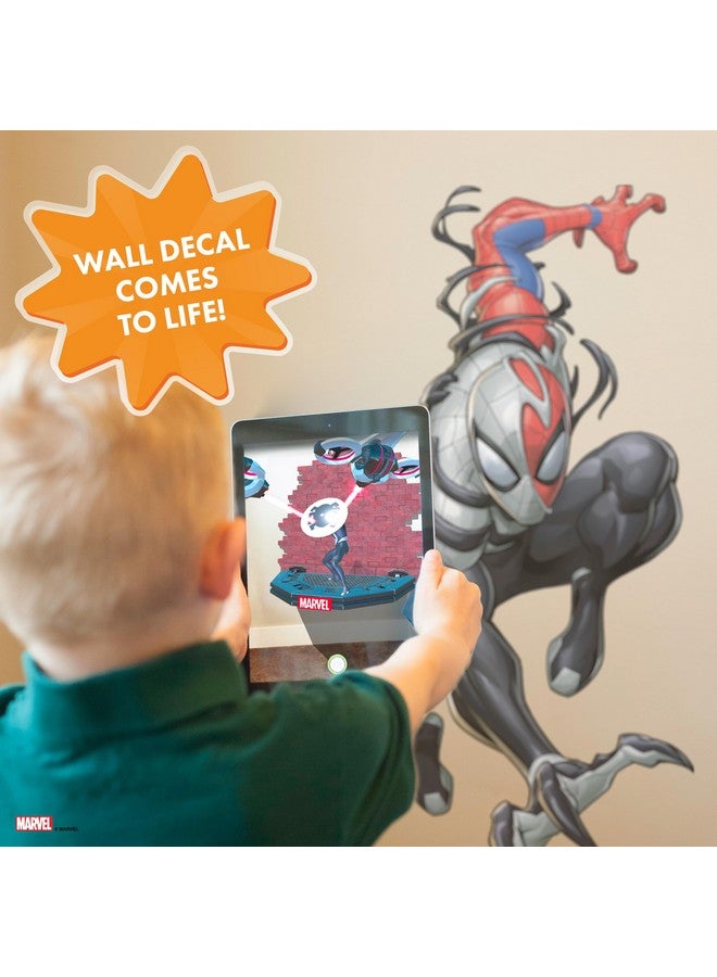 Wall Palz Marvel Venomized Spider-Man Wall Decals - Spider-Man Wall Decal - with 3D Augmented Reality Interaction - 27" Tall Venom Symbiote Peel and Stick Room Decor - Image 4