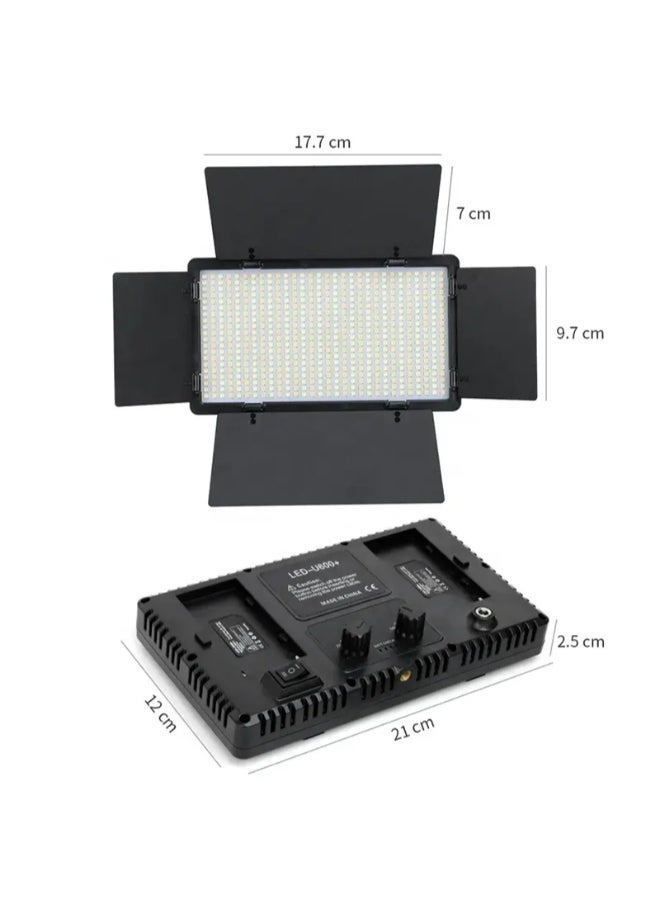 Rechargeable Pro LED 800 Photography Light | Photo Shoot | Video Making Light For YouTube Vlog | TikTok & Insta Reels | Wedding Photography LED Studio Light with Stand Camera Light - Image 3
