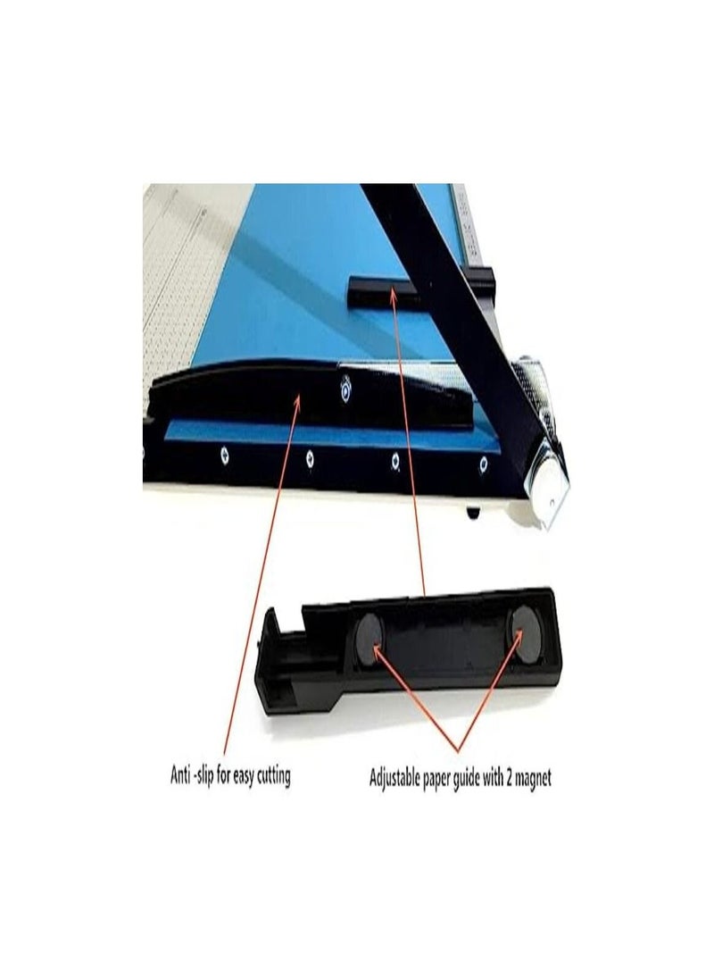 Smart Heavy Duty Full Metal Base with Magnetic Paper Guide Sword A3 Size Paper Cutter Trimmer  - Image 4