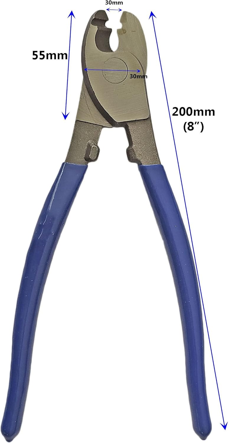 Inditrust Inditrust Heavy duty 8inch Blue Cable cutter wire cutter Carbon steel pack of 1 Wire Cutter  - Image 3