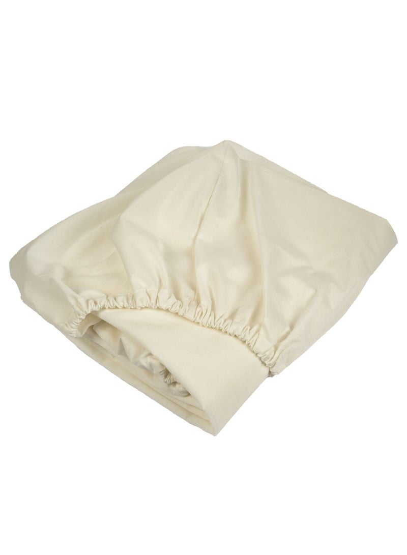 Home of linens ملاءة جاهزة أوف وايت 100x200  - Image 2