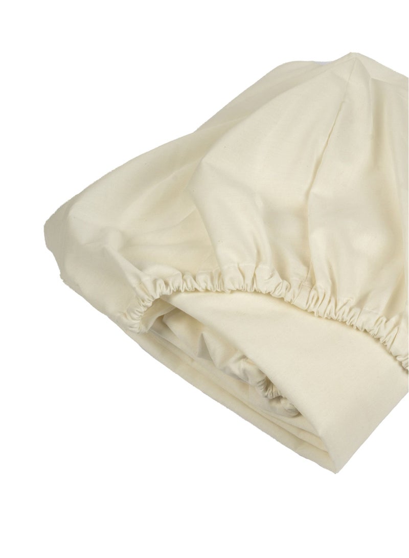 Home of linens ملاءة جاهزة أوف وايت 100x200  - Image 3