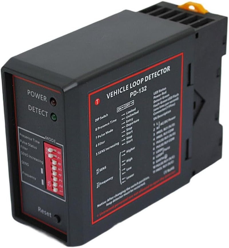 Inductive Loop Detector 220V Single Channel Sensing for DC12V 24V Automatic Doors and Parking Access - Image 1
