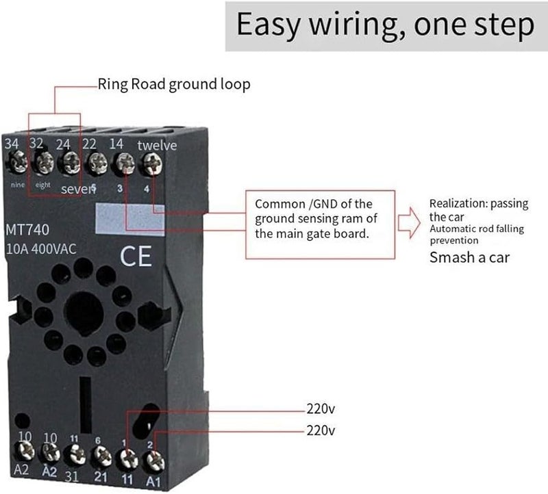 Inductive Loop Detector 220V Single Channel Sensing for DC12V 24V Automatic Doors and Parking Access - Image 5