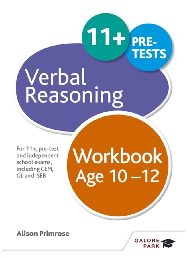 Verbal Reasoning Workbook Age 10 12 For 11 pre test and independent school exams including CEM GL and ISEB - Paperback