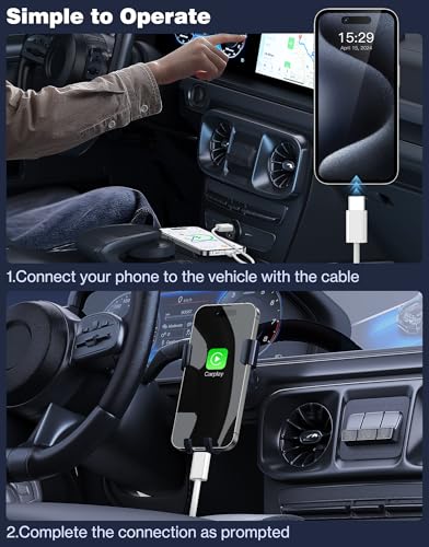 iMangoo USB A to USB C Cable for Carplay, Car Play Cord for Apple/iPhone 17 17e Air 16 16e 15 Pro Max,1 ft Short Type C Data Braided Charger Charging Wire for Samsung S26 S25 S24/Android Auto White (2 Pack) - Image 5