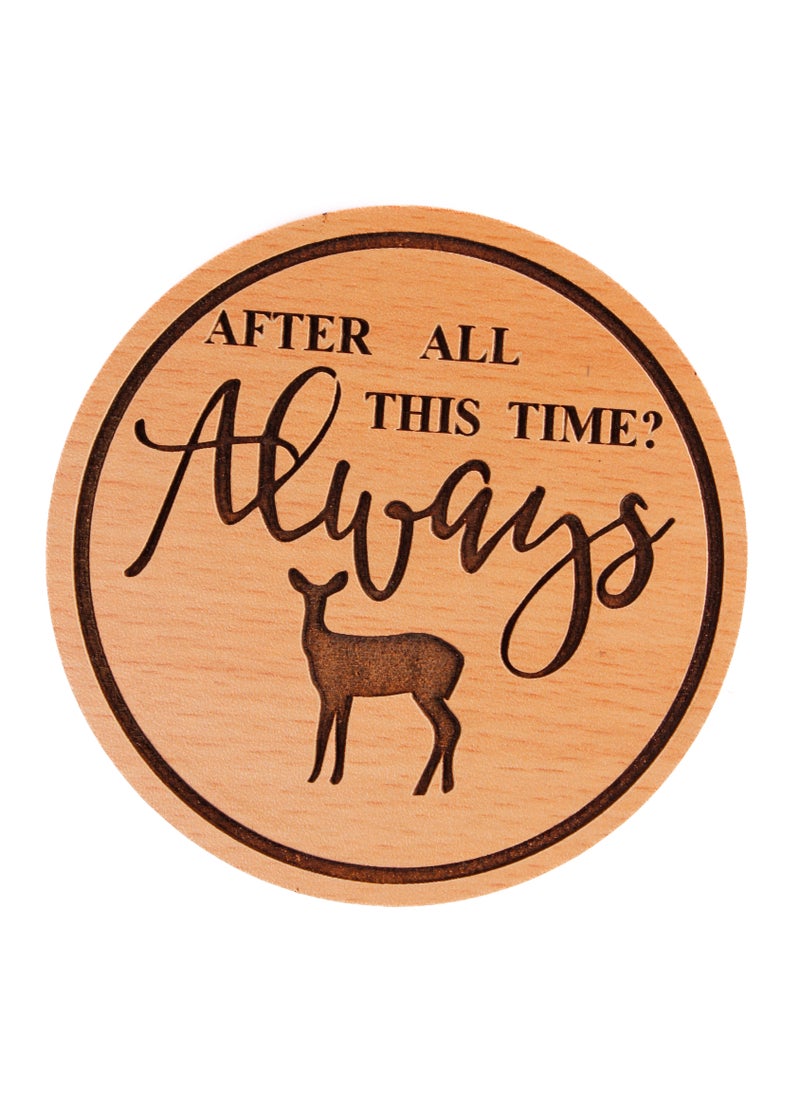 Laser Crafts - Laser Crafts Always Coaster Wood - Image 1