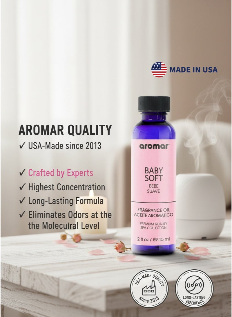 Aromar Spa Aromatic Oil  Baby Soft Fragrance, 59.15ml - Image 3