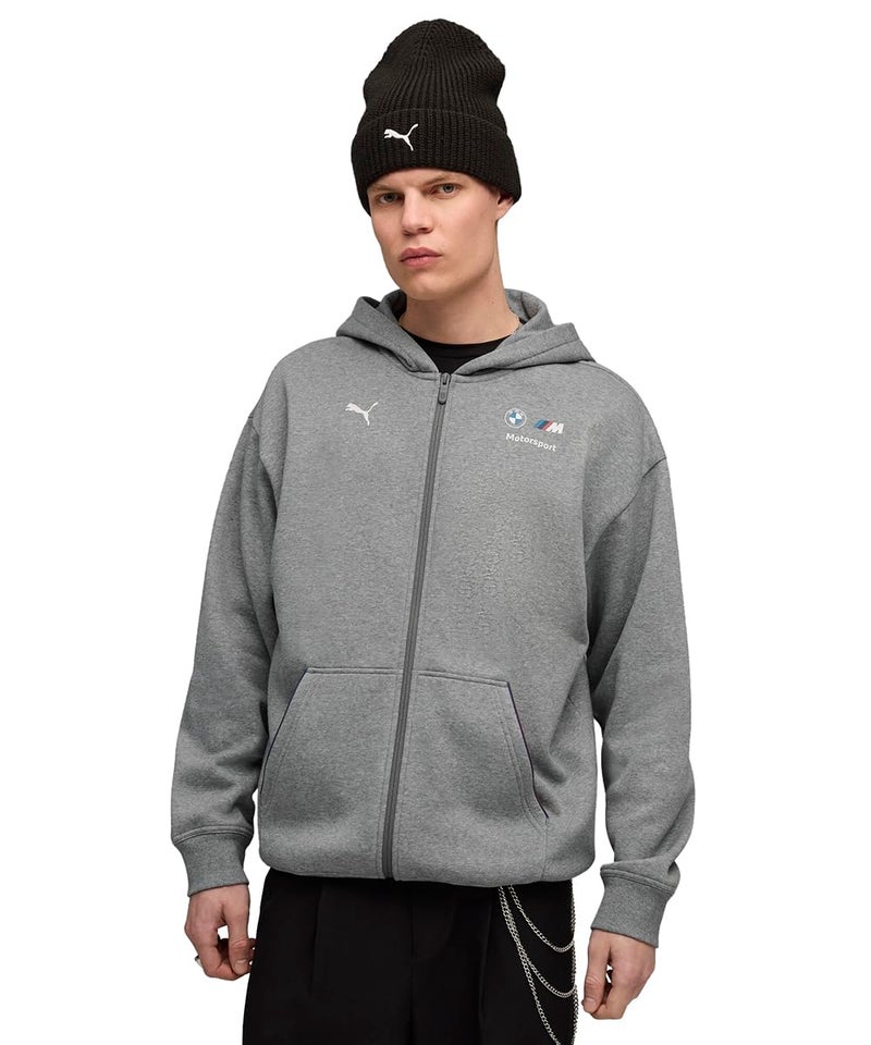 Puma, Men, BMW MMS ESS+ FZ HDD JKT FL, Medium Gray Heather, M, (63304903) - Image 1