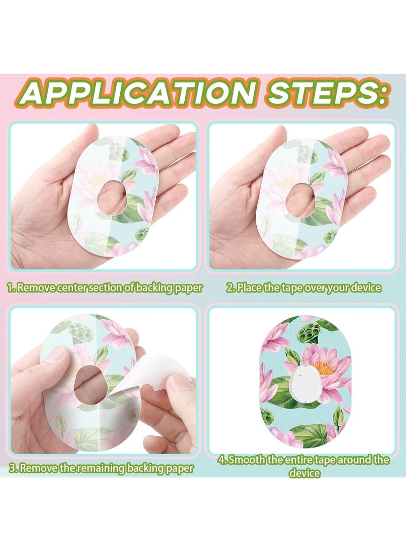 SYOSI 25 Pcs Adhesive Patch for Dexcom G7, Sweatproof Colorful Floral Pre-Cut Glucose Monitor Protection Tape, Variety Pack for CGM - Image 5