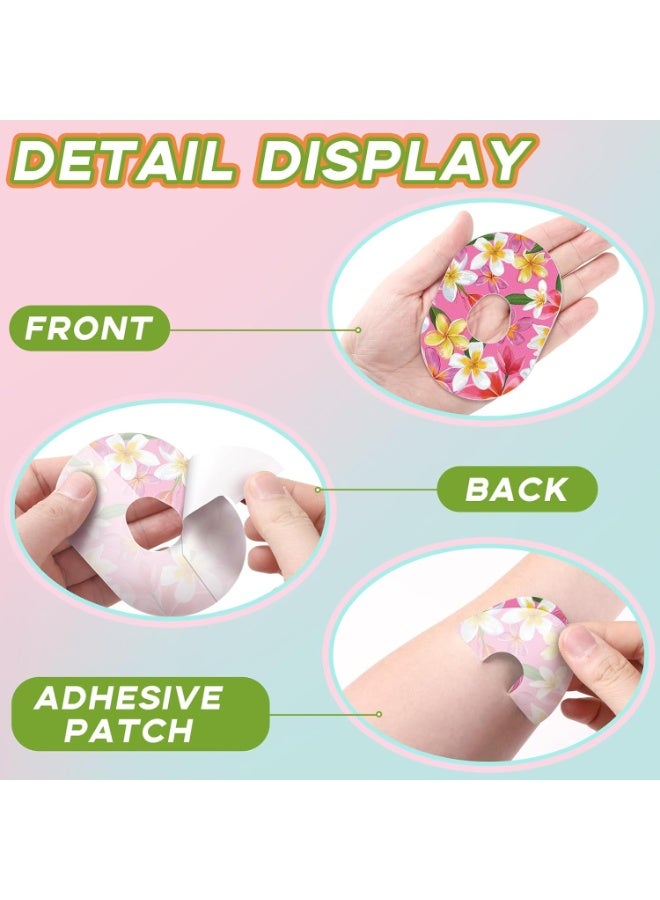 SYOSI 25 Pcs Adhesive Patch for Dexcom G7, Sweatproof Colorful Floral Pre-Cut Glucose Monitor Protection Tape, Variety Pack for CGM - Image 4