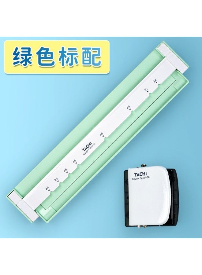 Tachi Handheld Hole Puncher 30 Hole Hand Push Multifunctional Coil Student Stationery Test Paper Office Bill Puncher - Image 1
