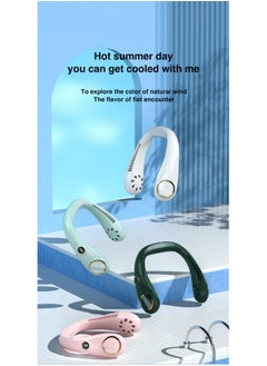 McDou Hanging fan around neck and shoulders with rechargeable battery hands-free USB C cooling for outdoor offices  - Image 2