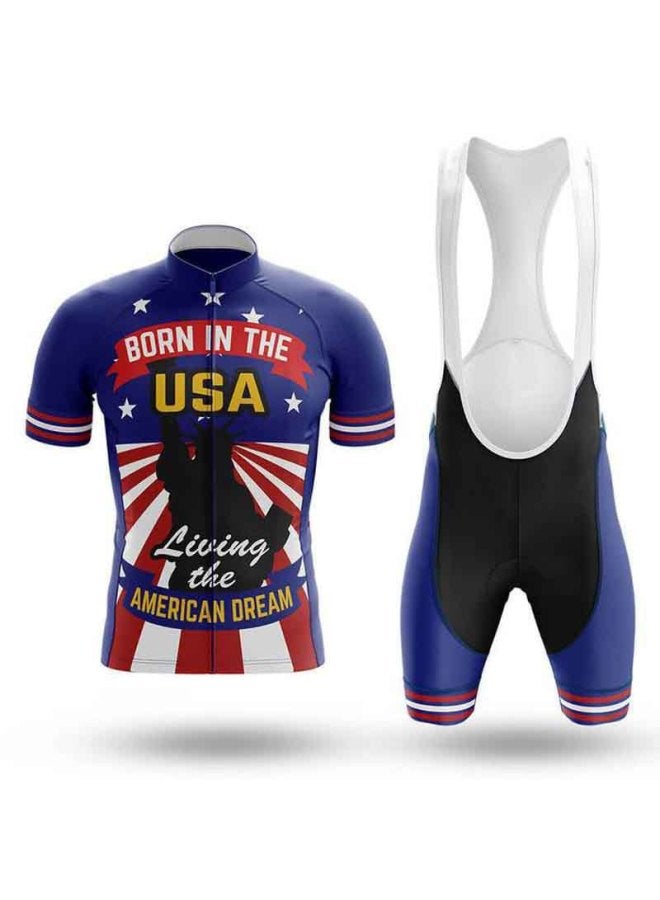 Customized American Road Bike Riding Suit Downhill Suit Short Sleeve Strap Shorts Customization