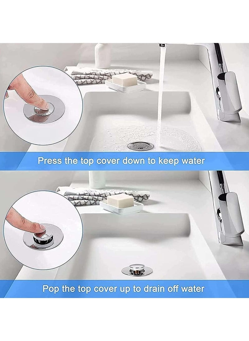 Oasisgalore - 2Pcs Pop Up Sink Plugs - Image 1