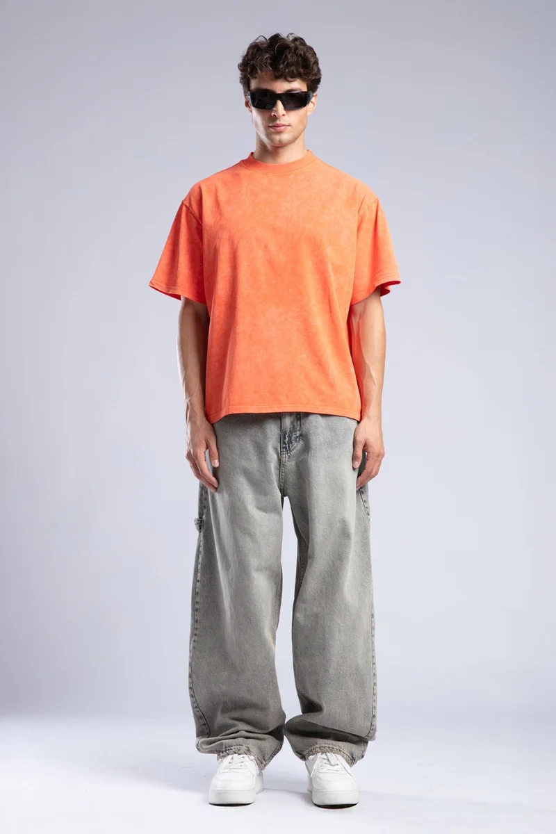 كاتش بنطال جينز فضفاض