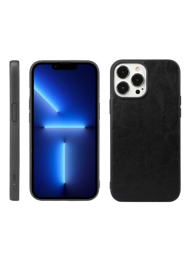 زبون جراب لهاتف iPhone 13 Pro Max جراب هاتف Crazy Horse Texture PU - Image 1