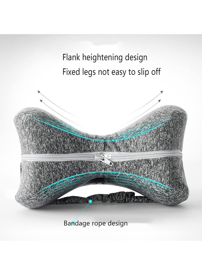 Knee Pillow Side Sleeper Leg Pillow Knee Pillow Side Knees Folder Leg Pads for Side Sleepers Orthopaedic Memory Foam Pillow Side Sleeper Support Legs Knee Back for Sciatica, Back, and Hip Pain Relie  - Image 4