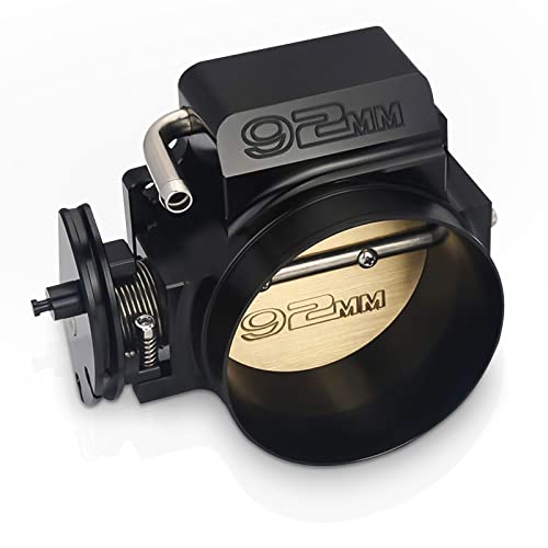 Endxedo مجموعة جسم الخانق Endxedo 92mm متوافقة مع محرك LS LS1 LS3 LS6 LSX 4 براغي ألمنيوم أسود - Image 1