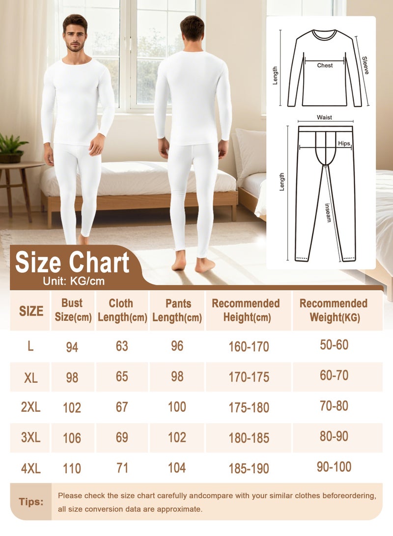 general Thermal Underwear For Men,Thermal Long Johns Top & Bottom Set, Thermal Wear Clothes pants Thermal Base Layer Long Sleeve pajama, Skiing, Hiking, Outdoor Sports - Image 5