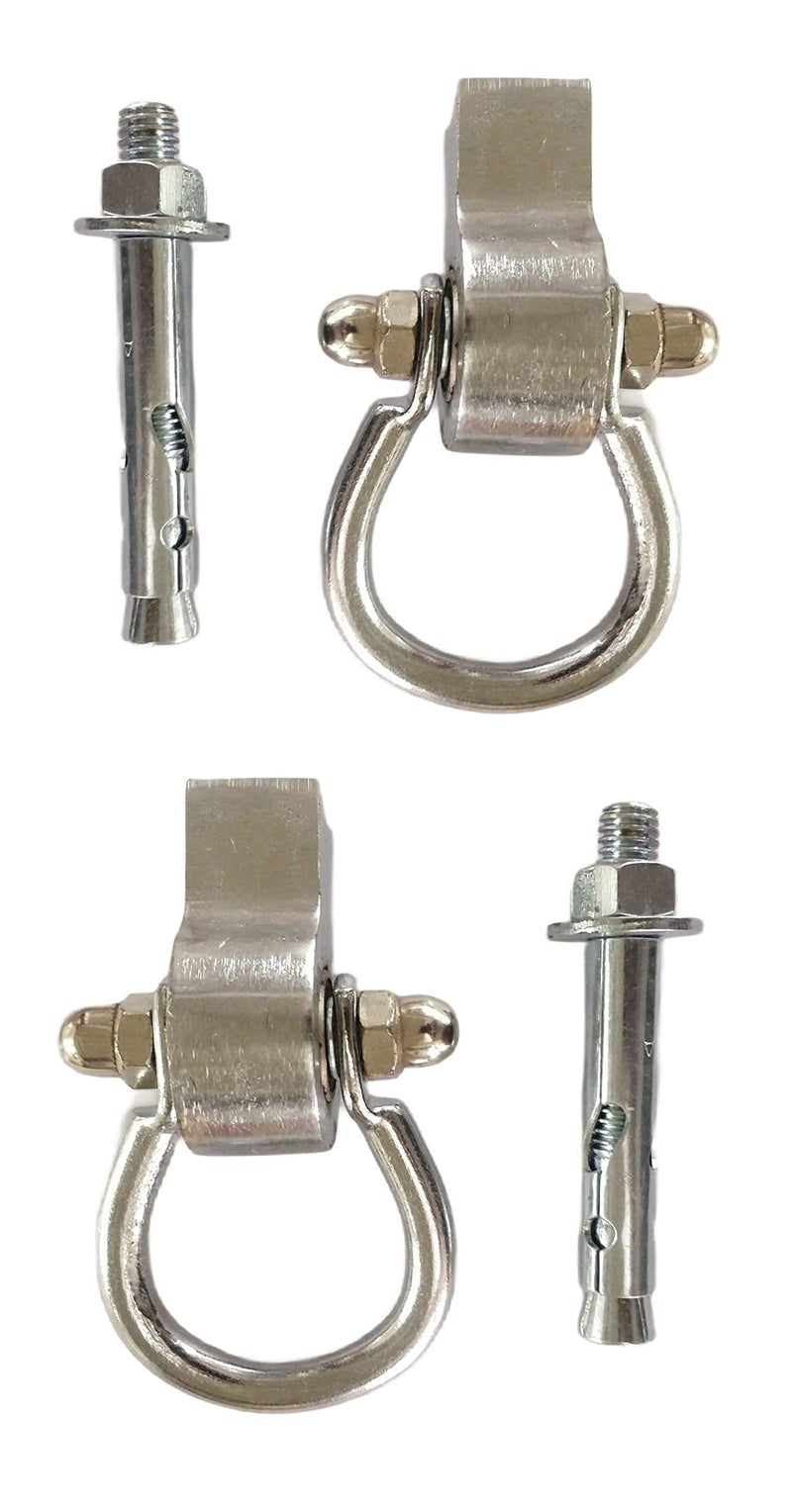 Kaushalendra Heavy Duty Hanging Hammock Hook Bearing Kada with Fastener - Capacity 320 kg (2 Pieces), Silver - Image 4