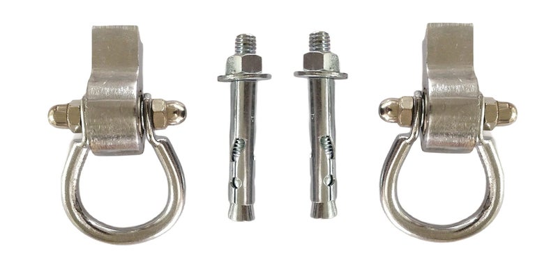 Kaushalendra Heavy Duty Hanging Hammock Hook Bearing Kada with Fastener - Capacity 320 kg (2 Pieces), Silver - Image 1