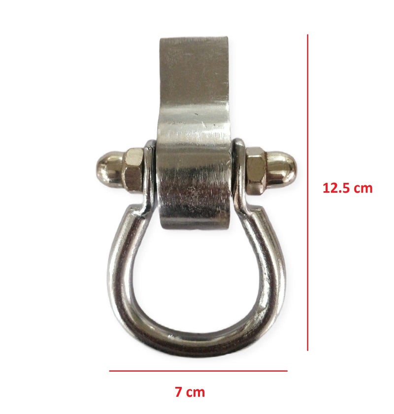 Kaushalendra Heavy Duty Hanging Hammock Hook Bearing Kada with Fastener - Capacity 320 kg (2 Pieces), Silver - Image 3