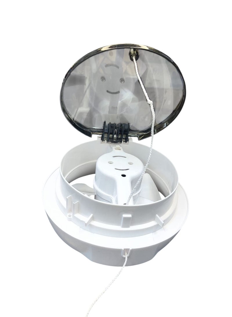Electric Exhaust Fan – High-Speed Ventilation Fan for Kitchen & Bathroom – 6-Inch, White, Wall Mount AC 110-220-240V - Image 2
