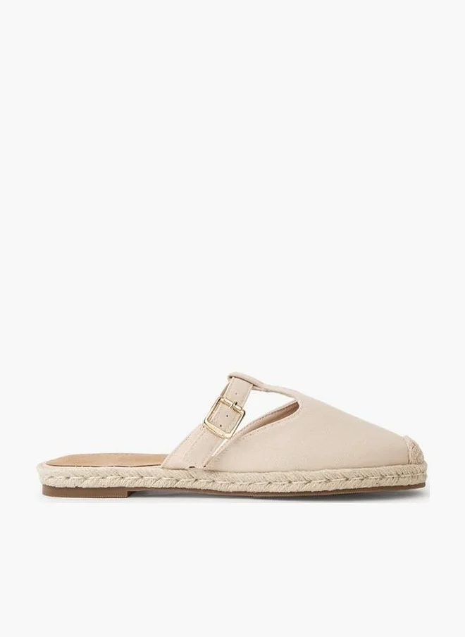 Peppermint Women Buckle Detail Mules
