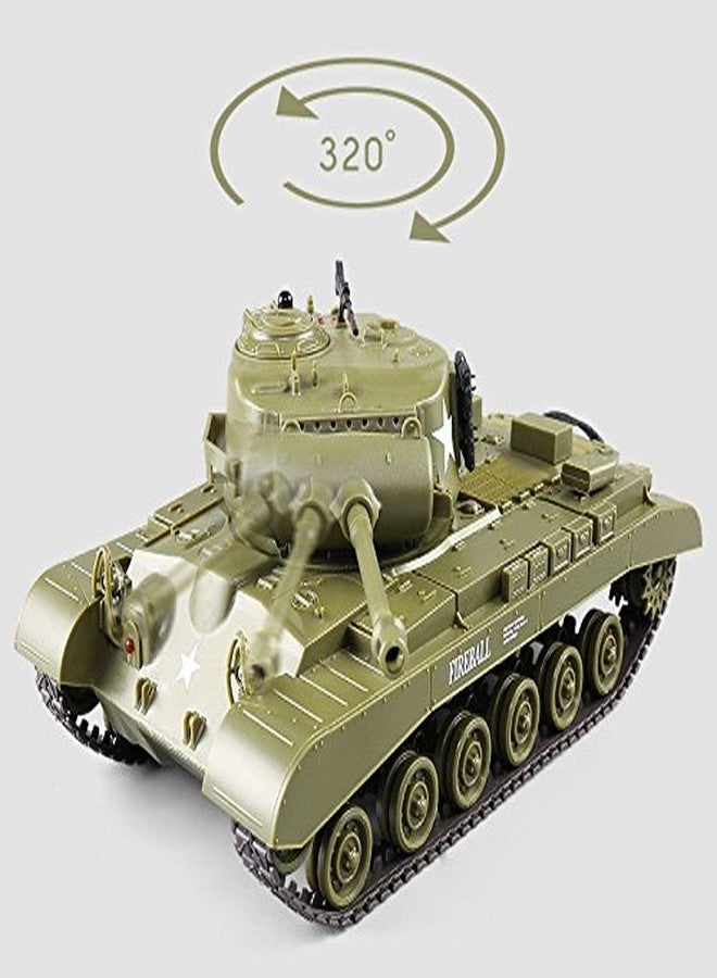 Heng Long 1/30 Scale US M26 Pershing RC IR Battle Tank w/Sound Lights - Image 3