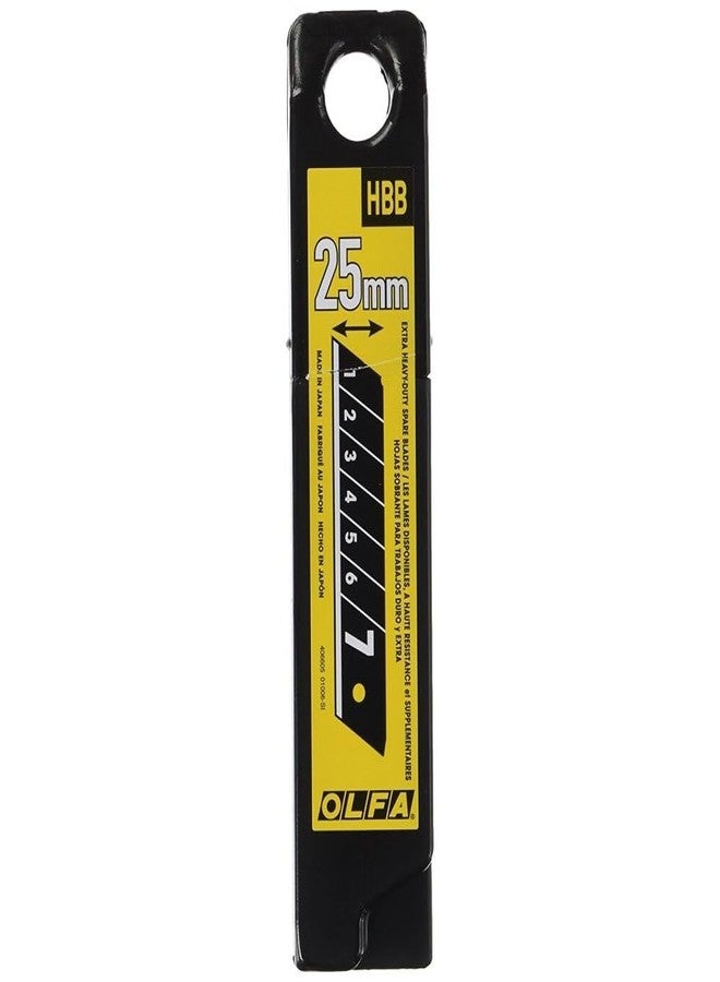 Olfa 1082209 25mm Super Heavy-Duty UltraSharp Black Replacement Snap-off Blades - 20 per Package (HBB-20B) - Image 2
