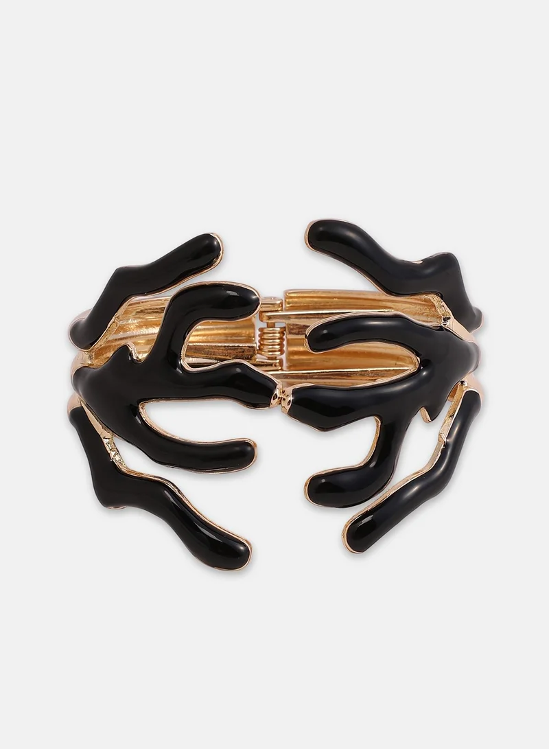 Sohi  Organic Branch Hinged Bangle for Women | Best Price UAE