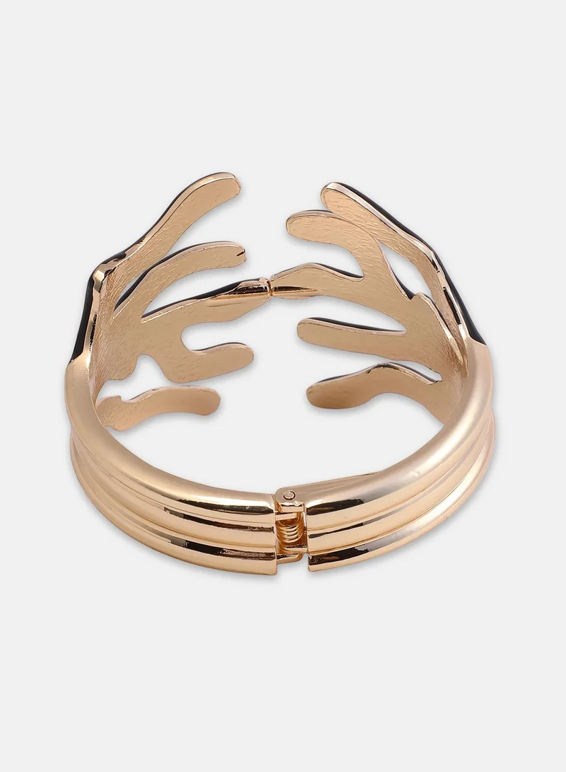 Sohi  Organic Branch Hinged Bangle for Women | Best Price UAE