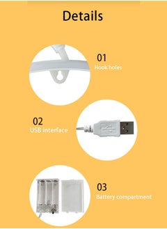 لينوفو لوحة زينة بأضواء LED متعددة الألوان بشكل رمز اللعبة - تعمل بUSB والبطارية - 35 × 9 سم  - Image 3