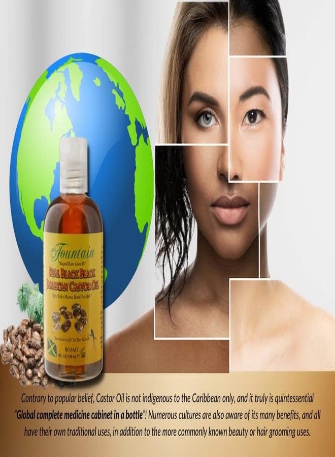 Fountain Real Black Black Jamaican Castor Oil 4 Ounces - Image 4