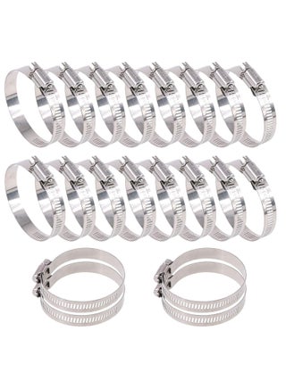 20 Pieces 304 Stainless Steel Adjustable 40-63mm Range Worm Gear Hose Clamp Combo Kit, Fuel Pipe Clamps for Water Pipe, Pipeline, Automotive and Mechanical Applications (40-63mm) - pzsku/Z49F7FF71B13D865A9DF3Z/45/_/1732602052/4886a447-ddd0-4c78-aac2-29fc47c04d80