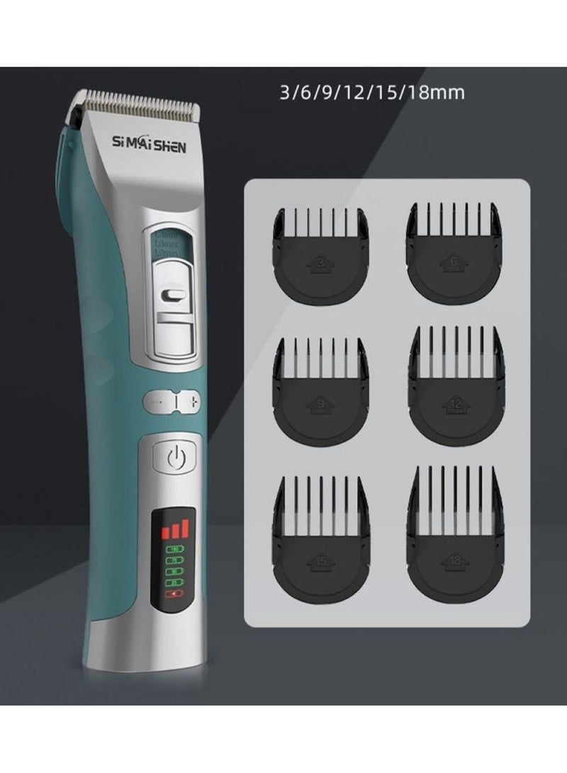 Professional Hair Trimmer for Men Electric Haircut Kit Hair Trimmer Grooming Waterproof – 2200mAh Shaving Machine for Men,  Adjustable Precision Razor, Chargeable and Plug-in Dual Use, Long Battery Life, Perfect for All Hairstyles - Image 1