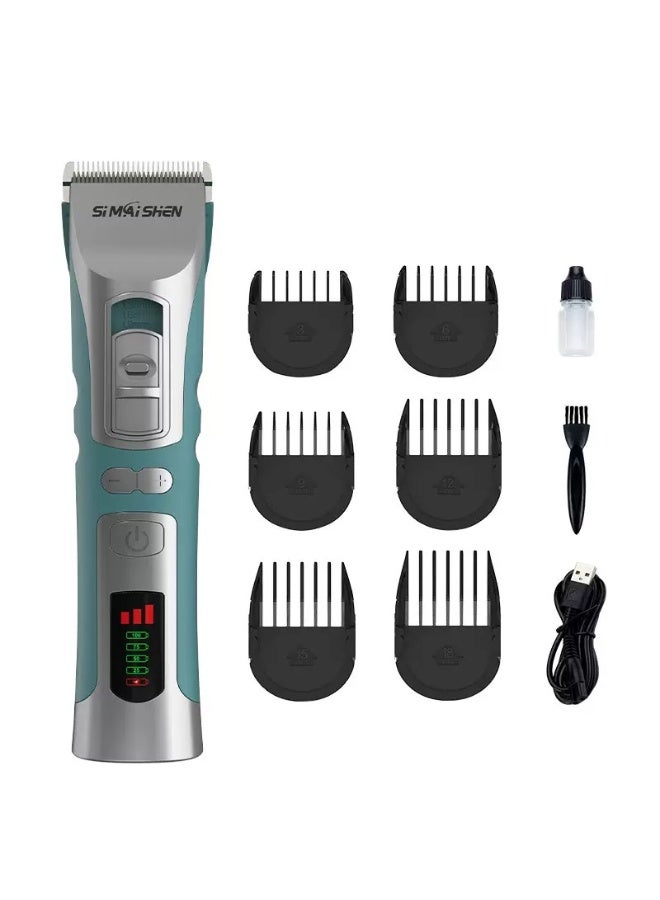 Professional Hair Trimmer for Men Electric Haircut Kit Hair Trimmer Grooming Waterproof – 2200mAh Shaving Machine for Men,  Adjustable Precision Razor, Chargeable and Plug-in Dual Use, Long Battery Life, Perfect for All Hairstyles - Image 5