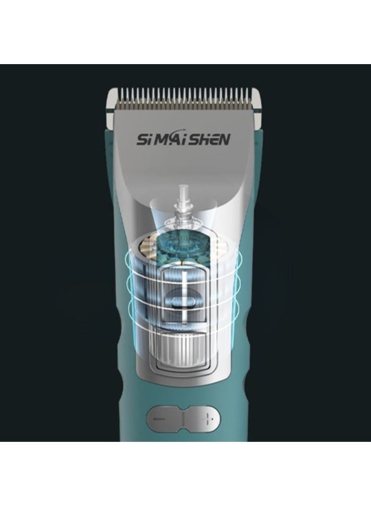 Professional Hair Trimmer for Men Electric Haircut Kit Hair Trimmer Grooming Waterproof – 2200mAh Shaving Machine for Men,  Adjustable Precision Razor, Chargeable and Plug-in Dual Use, Long Battery Life, Perfect for All Hairstyles - Image 4