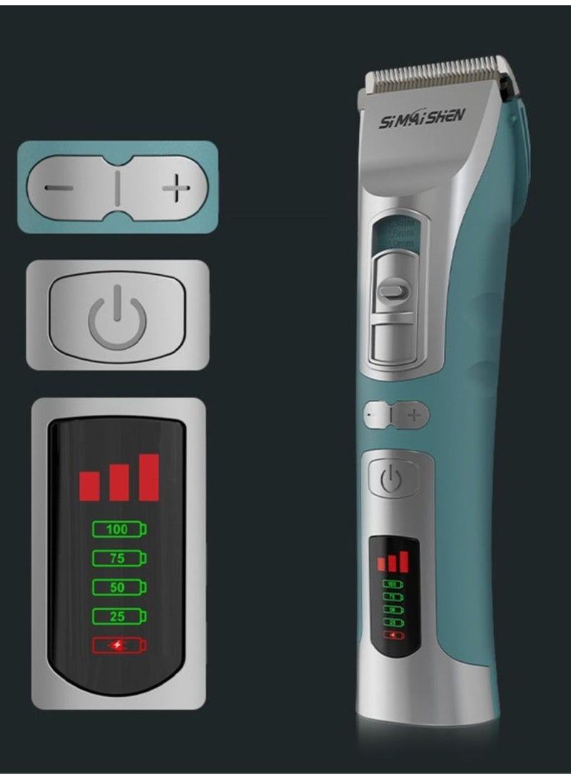 Professional Hair Trimmer for Men Electric Haircut Kit Hair Trimmer Grooming Waterproof – 2200mAh Shaving Machine for Men,  Adjustable Precision Razor, Chargeable and Plug-in Dual Use, Long Battery Life, Perfect for All Hairstyles - Image 3