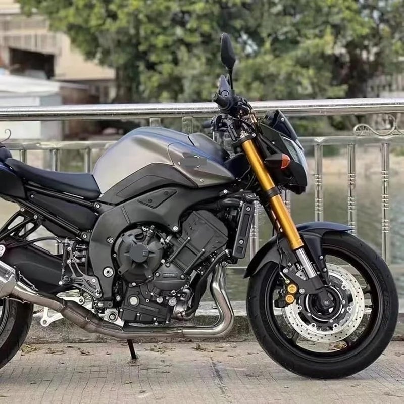 غطاء علبة ستاتور محرك دراجة نارية لـ Yamaha FZ8 FZ1 2010 2015 أسود - Image 5