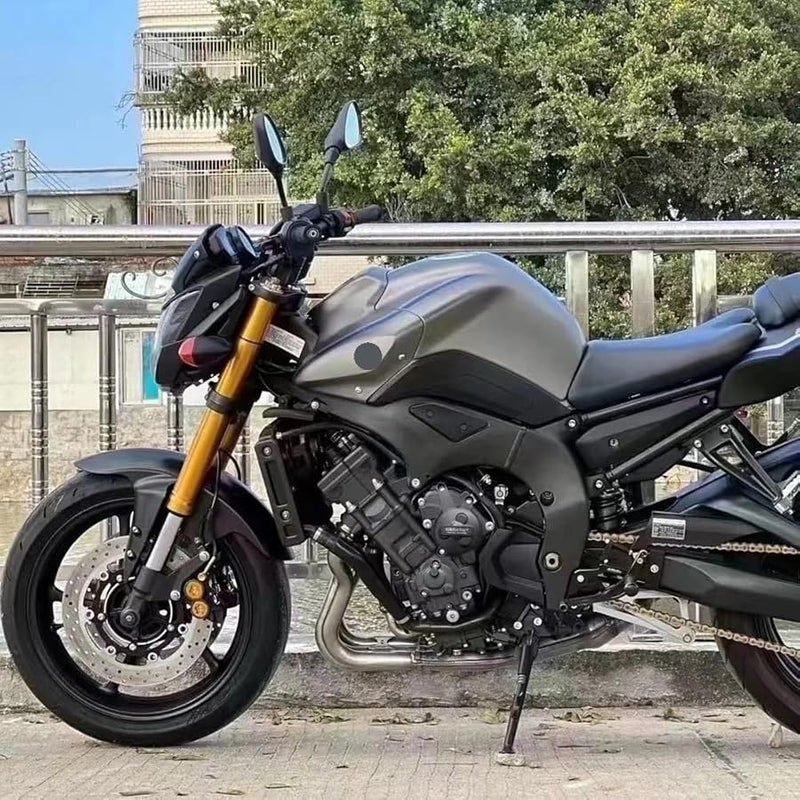 غطاء علبة ستاتور محرك دراجة نارية لـ Yamaha FZ8 FZ1 2010 2015 أسود - Image 4