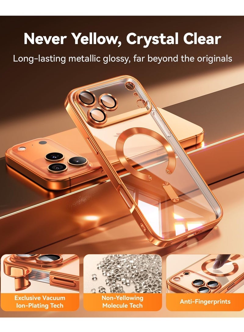 DUSALA iPhone 17 Pro Max Case Compatible with Magsafe Camera Lens Protection Cover with Full HD 9D Tempered Glass For iPhone 17 Pro Max Anti-Yellowing Drop Protection Cover for iPhone 17 Pro Max 6.9-inch - Image 4