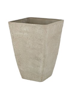 serene High Quality Fibreglass Sandy Stone Planter Beige 67.5 x 48 x 48 cm SL6115A+  - Image 2