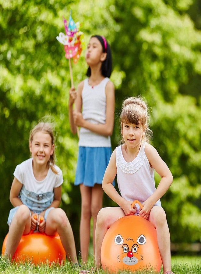 Hypexa Bounce Rubber Hop Ball Space Hopper Handle Ride-on Toy Bouncy for Kids, Hopping Ball, Jump Ball, Ball for Kids Indoors and Outdoors | 40 CM | Multicolor - Image 5